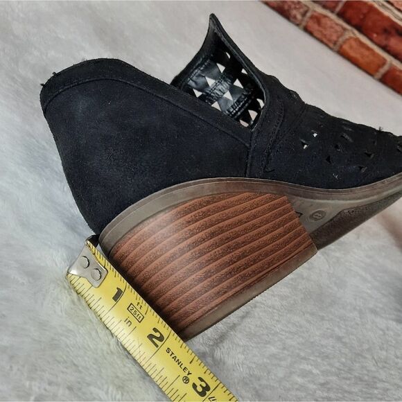 Fergalicious Black Faux Suede Cut-out Boots - Picture 8 of 8